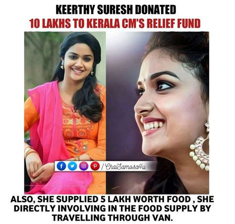 Keerthi Suresh Donation To Kerala Flood Kerala Donate 10 Things