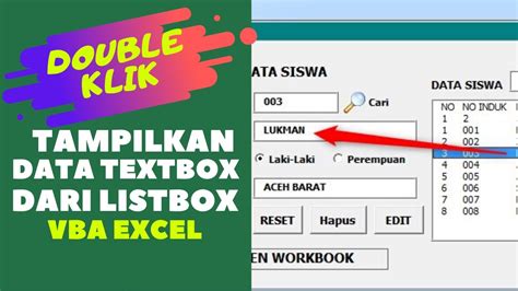 Cara Menampilkan Data Di Listbox Vba Excel Menggunakan Userform Images