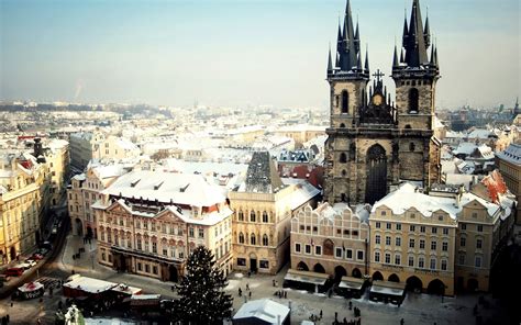 Sfondi Praga Ceco Città Repubblica Ceca Vista Dallalto 1920x1200