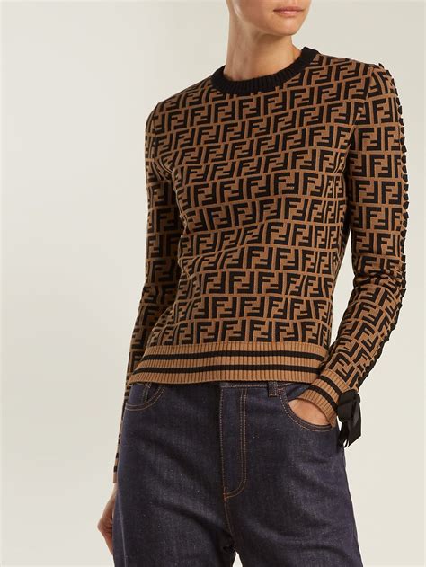 Logo Knit Sweater Fendi Matchesfashioncom Knitwear Design