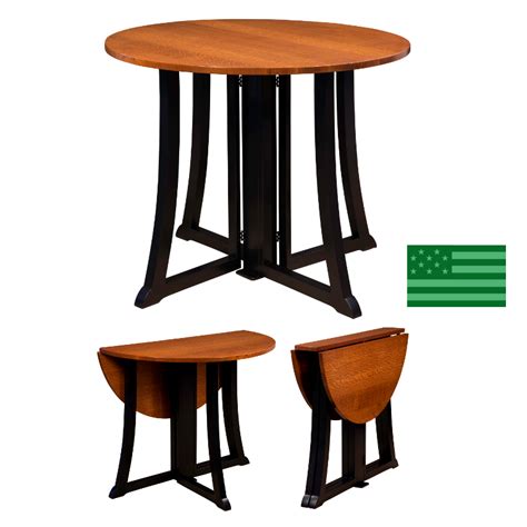 Rated 4.5 out of 5 stars. Skye Folding Dining Table Made in USA | Solid Wood American Eco Furniture
