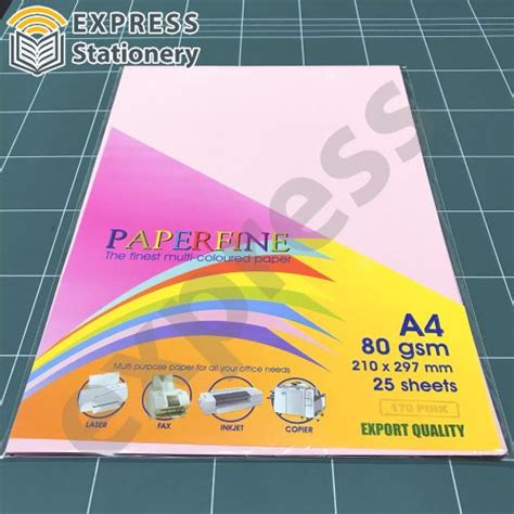 Paperfine Kertas Hvs Warna Pink Express Stationery