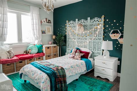 Rich And Magical Boho Kids Bedroom Makeover The Diy Mommy