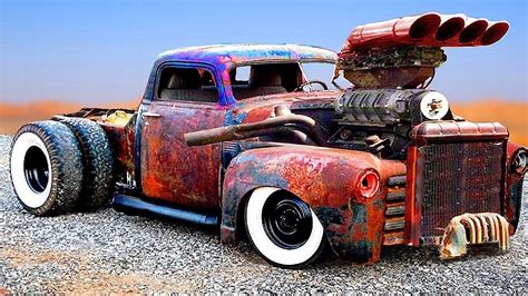 Craziest And Powerful Cars And Trucks Detroit Diesel Custom Hot Rods And Rat Rods Youtube