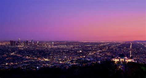 Aerial View Of Los Angeles California