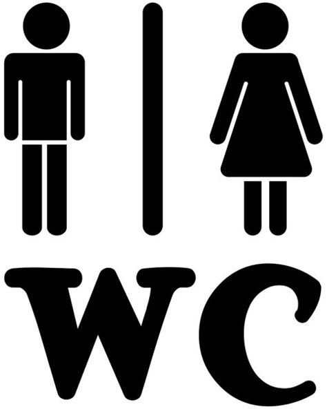 Hier finden sie alle kostenfreien vorlagen von . Türaufkleber WC Mann Frau Toilette Klo Tür Bad Piktogramm ...