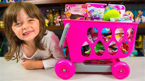 Huge Shopping Cart Toy Filled With Surprises Toys For Girls Surprise