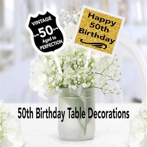 31 50th Birthday Table Decorations Images Home Inspirations