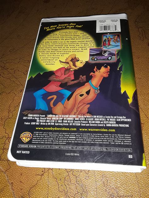 Scooby Doo And The Reluctant Werewolf Vhs Etsy
