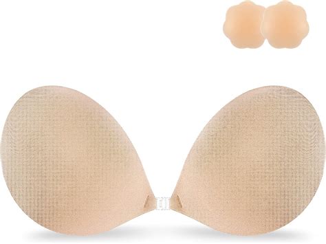 Niidor Adhesive Bra Sticky Bra Wing Shape Reusable Strapless Backless Bra Invisible Push Up