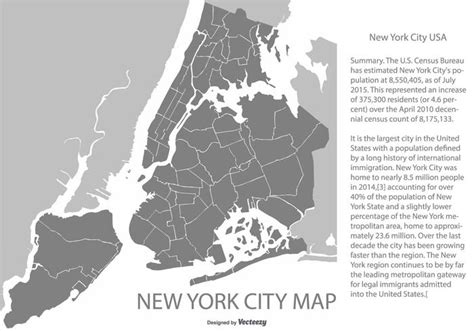 New York City Vector Map Maping Resources