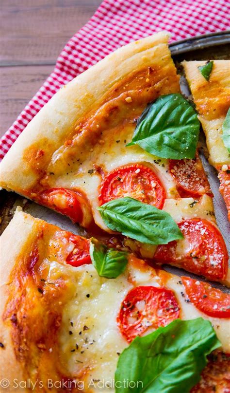 Ingredients in margherita pizza recipe: Classic Margherita Pizza. - Sallys Baking Addiction