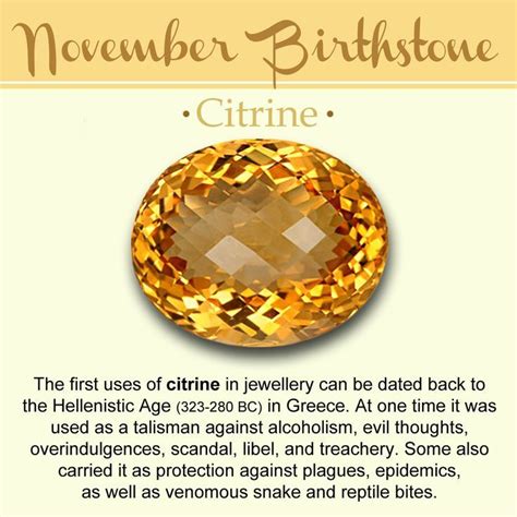 November Birthstonemeaningcolors And Jewelries Birthstones