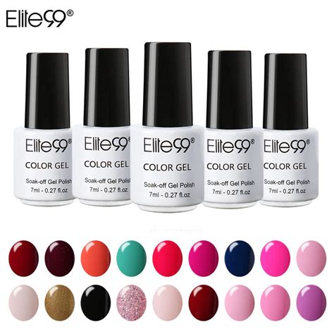 Elite99 Nail Gel Polish Uv Led Candy Color 58 Colors 7ml Long Lasting