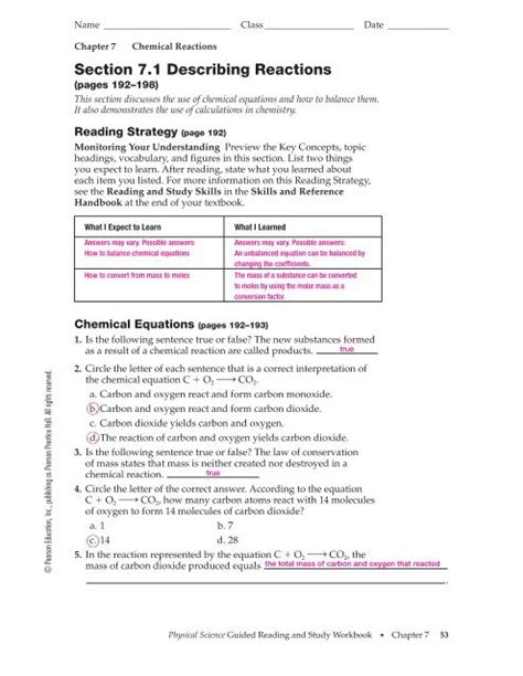 Chemistry Reference Table Workbook 2nd Edition Answers Review Home Decor