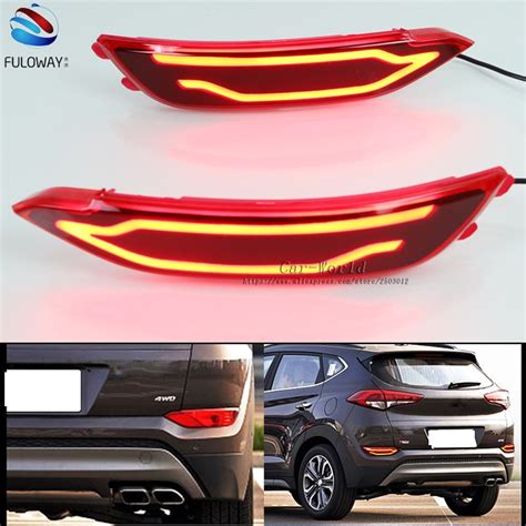 For Hyundai Tucson 15 16 Led Taillight Assembly Drl Daytime Running