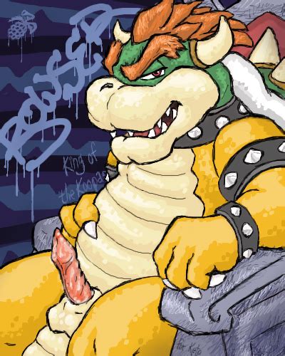 Rule 34 Blackberry Dragon Bowser Lowres Male Only Mario Series Nintendo Super Mario Bros