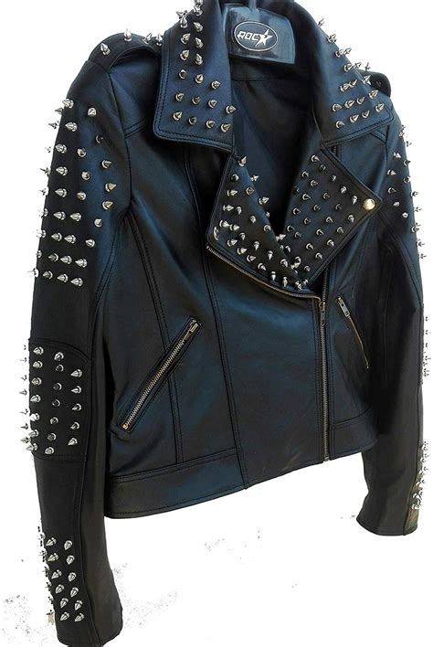 While soft leather should be handled by a professional, many of the sturdier pieces you once the spot is removed, treat your item with a leather conditioner to prep it for the next wear. Spiked Leather Jacket - RockStar Jacket