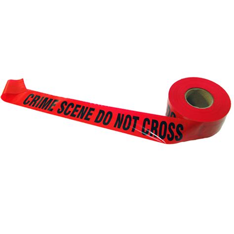 Crime Scene Do Not Cross Red Barricade Tape 1000 Ft Roll 3 Mil