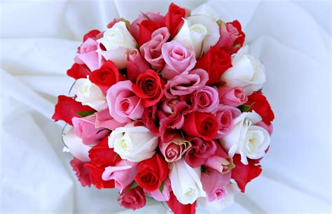 Flowers Roses Love Couple Bouquet Engagement Marriage Romantice