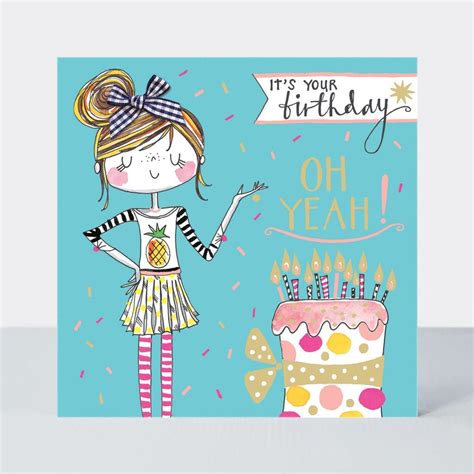 Birthday Card For Little Girl Its Your Birthday Oh Yeah