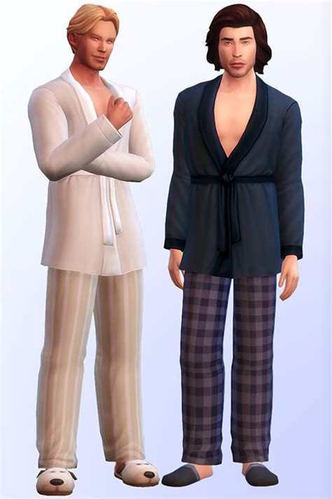 Custom Bathrobe Cc For The Sims 4 Male Female Fandomspot