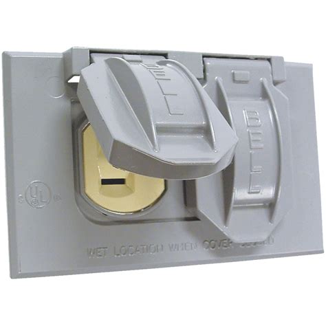 Do It Weatherproof Electrical Cover And Receptacle Outdoor Outlet Kit