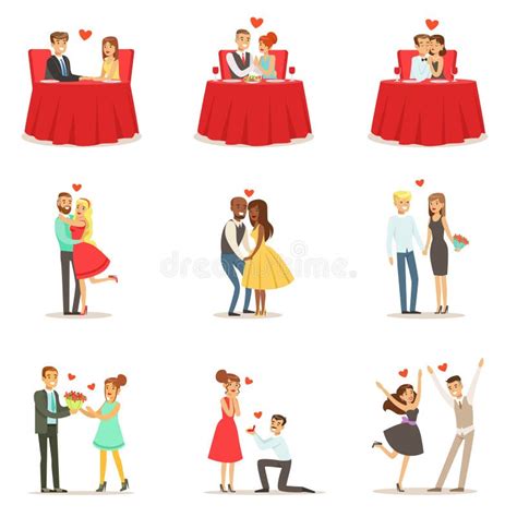 Couples Night Out Vector Stock Illustrations 4 Couples Night Out