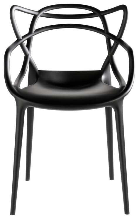 Kartell masters chair by philippe starck. Fauteuil Masters Kartell plastique noir | Made In Design