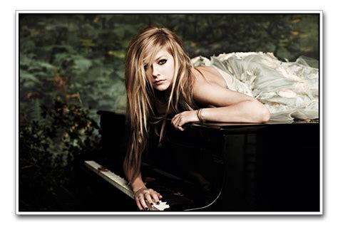 Shop Avril Lavigne With Piano Poster By Artifa Online Shopclues
