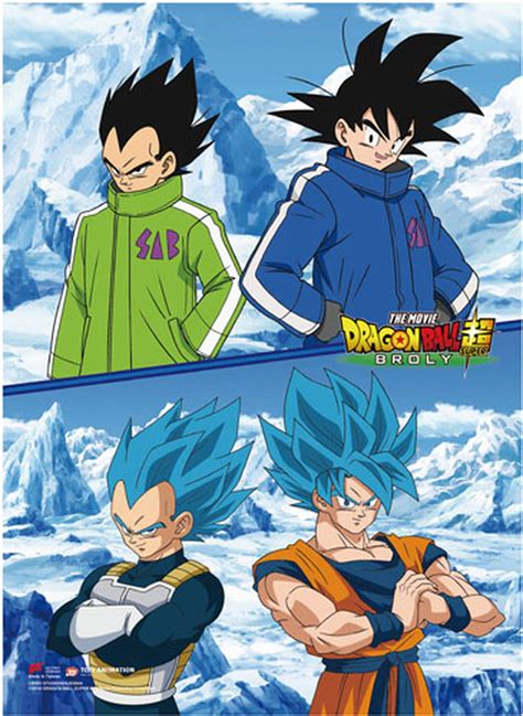 The first time that dragon ball z fans learned of the concept of a legendary super saiyan (a form only achieved once every thousand or so years by an ancient. Dragon Ball Super Broly - Goku And Vegeta Above Their ...