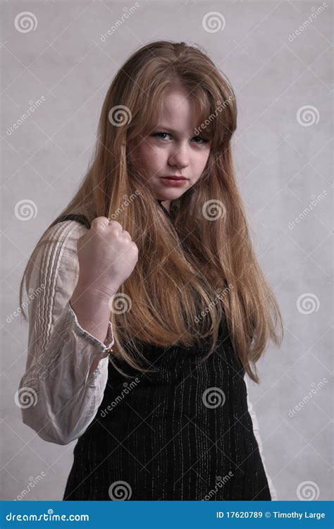 Angry Teen Blonde Girl Royalty Free Stock Images Image 17620789
