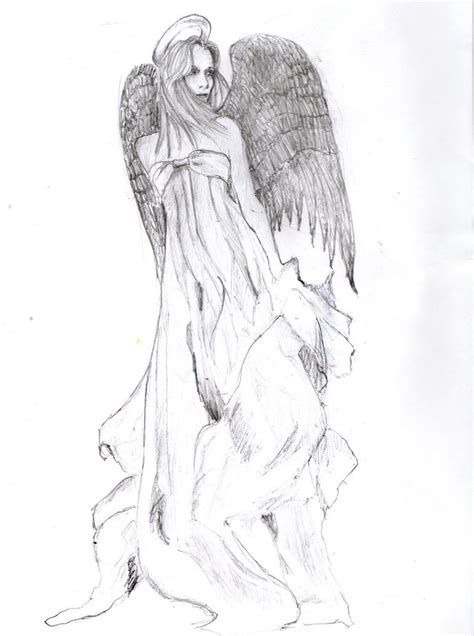 Flying Angel Sketch At Explore Collection Of