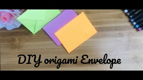 Easy Diy Origami Envelope No Glue Holloweenchristmas T Card Youtube