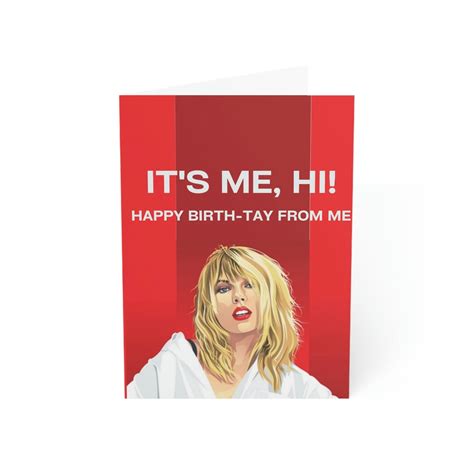 Taylor Swift Birthday Card Swiftie Birthday Card Midnights Etsy