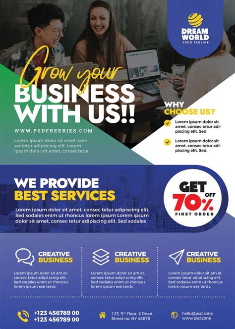 Business Promotion Flyer Psd Design Psd Zone