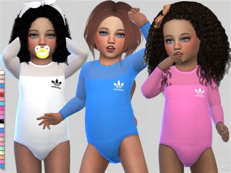 The Sims Resource Toddler Sporty Bodysuit By Pinkzombiecupcakes • Sims