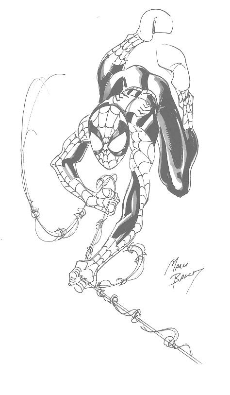 Mark Bagley Spider Man In Robert Dr Bob Reillys Spider Man Sketches And Commissions Comic
