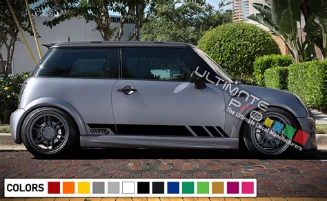Sport Side Stripes Decal Sticker Vinyl Compatible With Mini Cooper