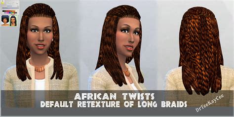 Sims 4 Hairs ~ Sim Culture Nation African Twists Long Braids
