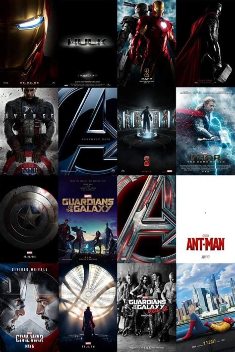 The Teaser Posters For The First 16 Marvel Cinematic Universe Films
