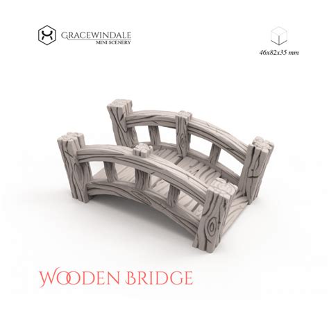 3d Printable Wooden Bridge By Gracewindale Mini Scenery