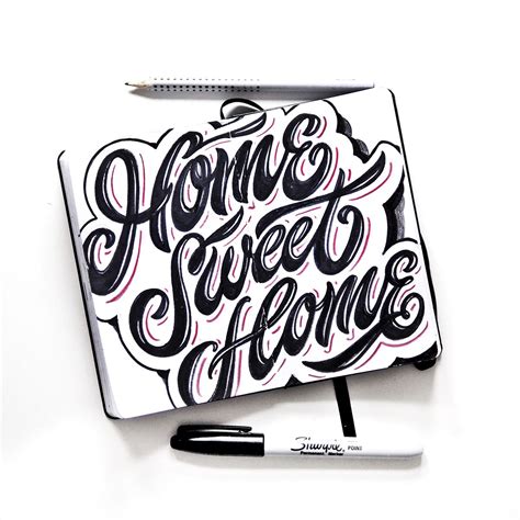 Hand Lettering On Behance With Images Hand Lettering Typography Lettering