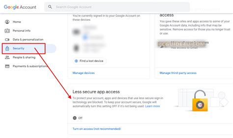 Enable Less Secure App Access For Gmail Account Pcguide4u