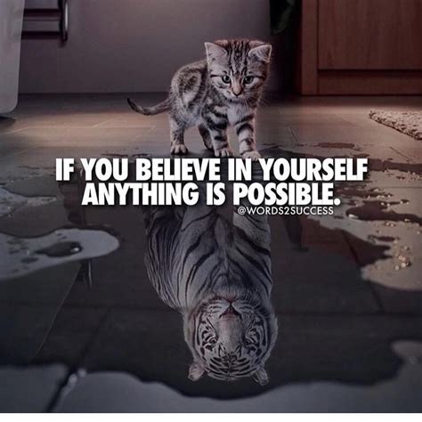 If You Believe In Yourself Anything Is Possible Motivation Mindset