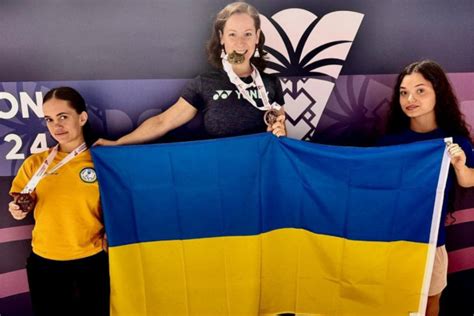 Украинские пара бадминтонщицы завоевали 3 медали на международном ...