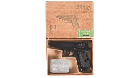 Walther Model Pp 22 Caliber Semi Automatic Pistol With Box Rock