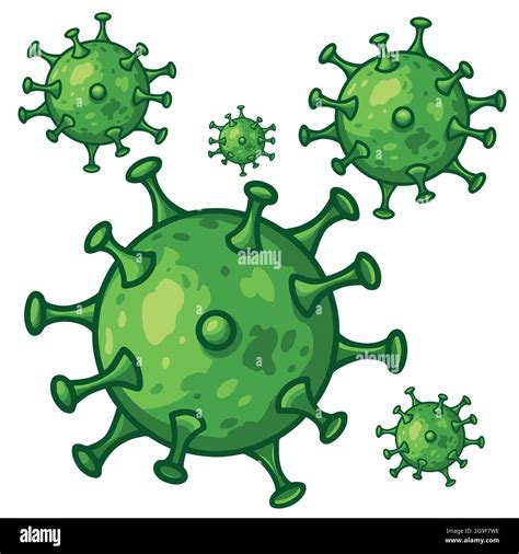 Ilustración Del Dibujo Vectorial Del Virus De Coronavirus Covid 19