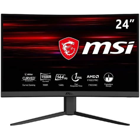 Monitor Msi Optix G24c4 Curvo 144hz 1 Ms Amd Freesync 9840061 Mi Pc