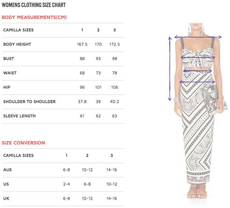 Designer Clothing Size Chart Best Design Idea